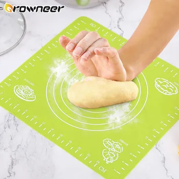 

Multi-size Safety Silicone Baking Mat Sheet Extra Large Baking Mat Non-Stick Rolling Dough Pizza Pastry Maker with Measurement