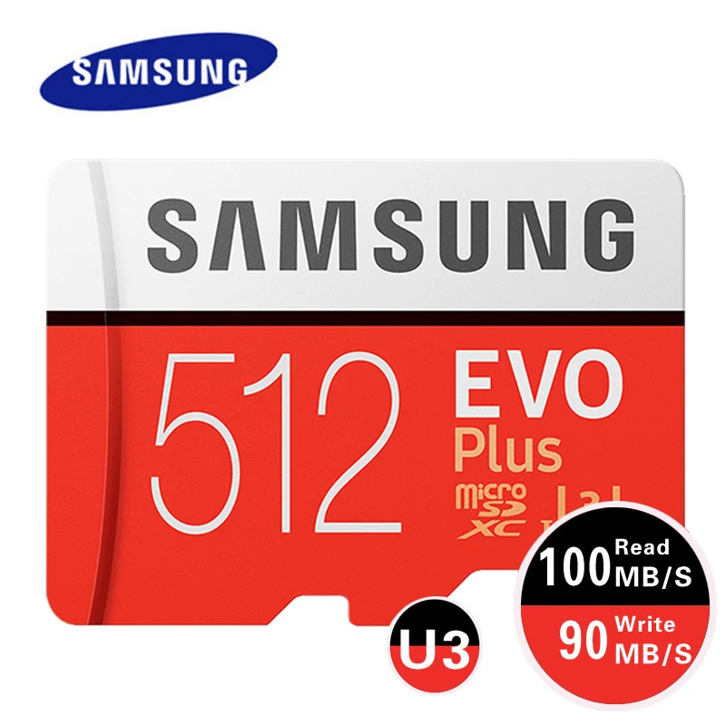 SAMSUNG EVO Plus 512 ГБ 256 Гб карта памяти 128 U3 4K Micro SD 64 32 U1 SDHC Microsd UHS I C10 TF Trans Flash Microsd|class 10