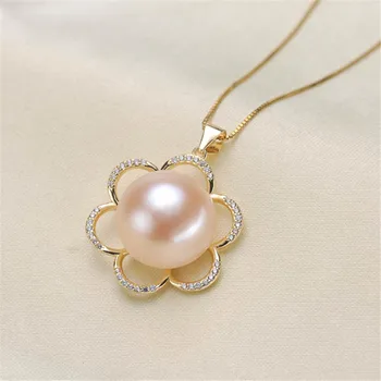 

Retro Style Metal 925 Sterling Silver Plating Karat Gold Tone Bail Connector Pearl Bead Caps Diy Pearl Jewelry Accessories