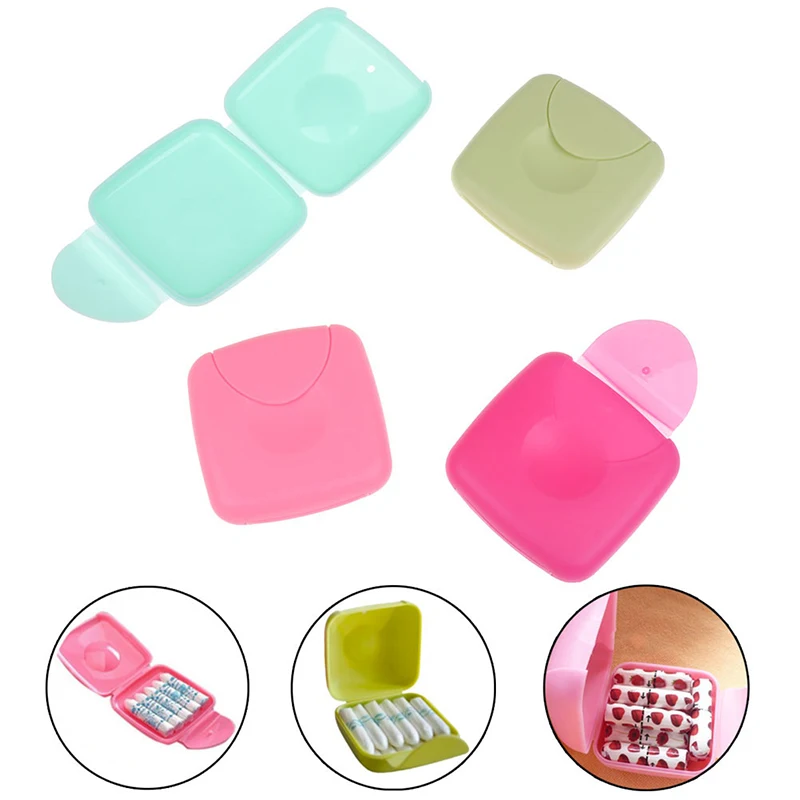 1PCS Portable Women Sanitary Napkin Tampons Storage Box Holder Container Travel Outdoor Case | Красота и здоровье