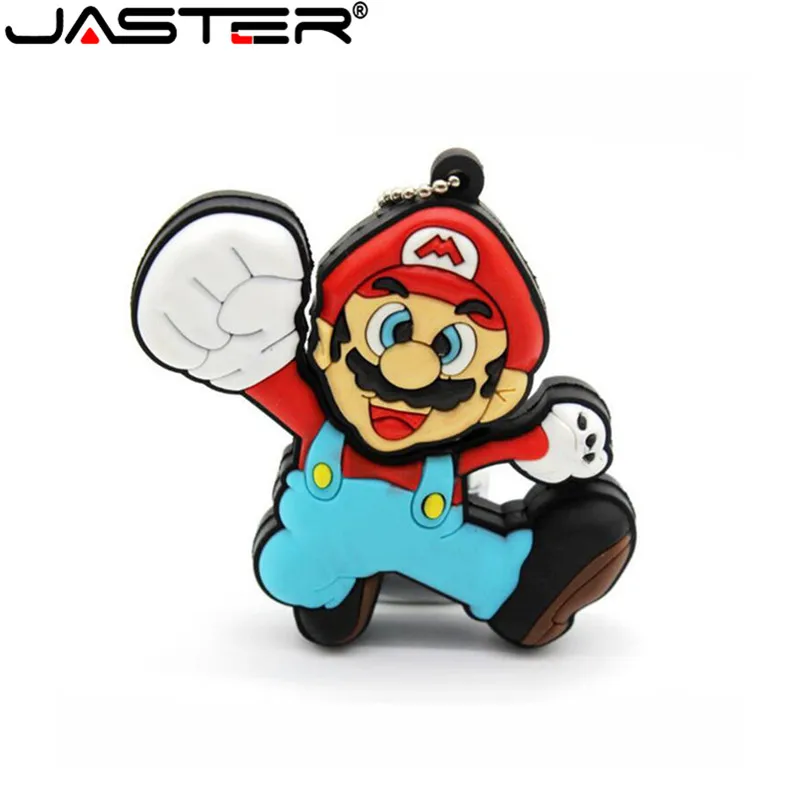 JASTER Cute Super Mario USB флэш-накопитель флэш-память 4 ГБ 8 ГБ 16 ГБ 32 ГБ 64 ГБ USB 2,0 Флешка для подарков Флешка USB