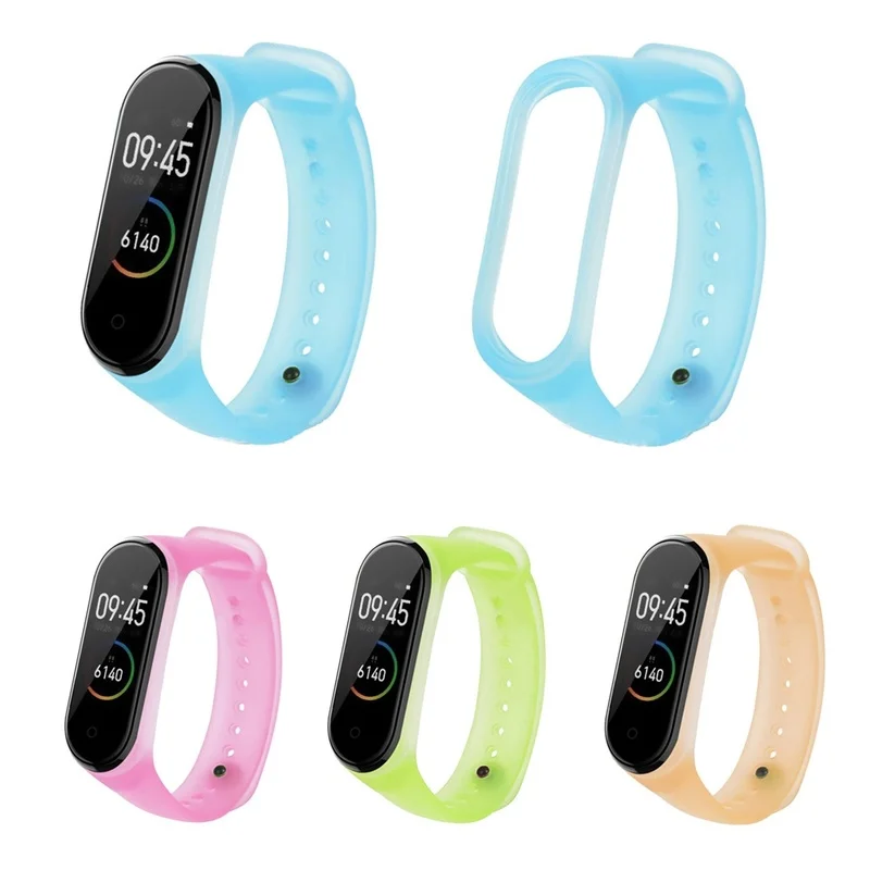 

1PCs Waterproof Colorful Silicone Wrist Strap for Xiaomi Mi Band 3 Replacement Jelly Bracelet Wristband Smart Watch Accessories