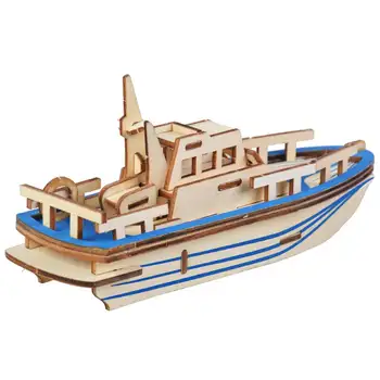 

3D Three-dimensional Puzzle Toy Ship Model Games Jigsaw Puzzle Educational DIY Toy Gift for Children Adult