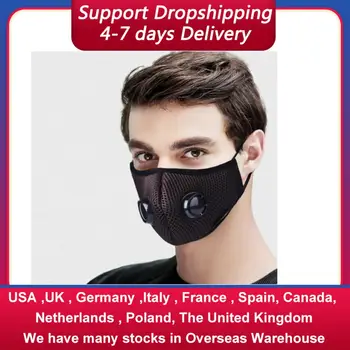 

Anti-fog PM2.5 Respirator Activated Carbon Mouth Mask Moisture-proof Non-wove Masks With Breathing Valve For Outdoor Protection