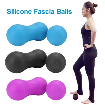 

Silicone Fascia Ball EPP Myofascia Ball Peanut Massage Ball High Density Lightweight Fitness Body Fascia Massage Yoga Exercise