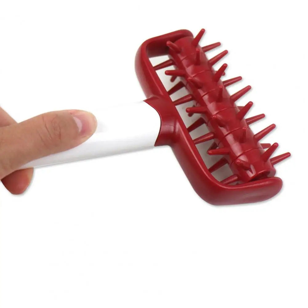 Pizza Pastry Roller Pin Non-stick Baking Biscuit Patisserie Dough Crimper Tools ABS Hole Puncher Kitchen Gadget Tools 1 Pcs