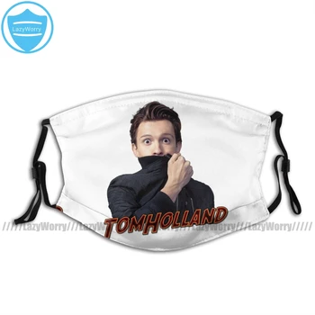 

Spider Man Mouth Face Mask Tom Holland Facial Mask Kawai Funny with 2 Filters for Adult