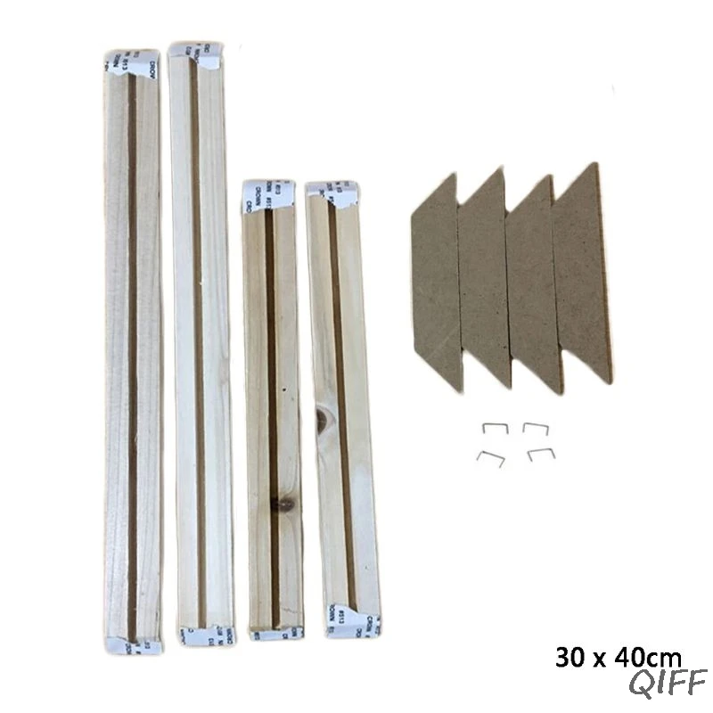 07 Wood Picture Frames Simple Style for Canvas Painting DIY Wall Photo Poster X4YD - Цвет: 07