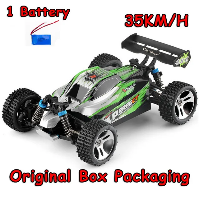 A959-A 35KM 1battery Распродажа Wltoys A959 50 км/ч n A959-B 70 км/ч 2,4 г 4CH Высокоскоростной Rc автомобильный скоростной гоночный автомобиль ударопрочный каучук внедорожный - Цвет: A959-A 35KM 1battery