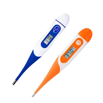 

Digital Fever Thermometer Ear with Sensor Fast Wireless Flexible Tip Waterproof 95AA