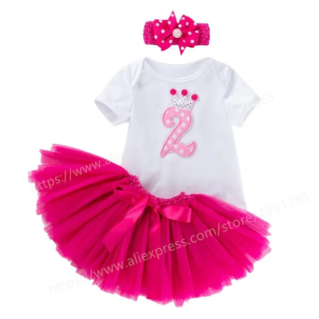 Baby Girl Clothes 2nd Birthday Dress Outfits 2 Years Girls Boutique Clothing Christening Dresses For Toddler Girls Birthday Dress
