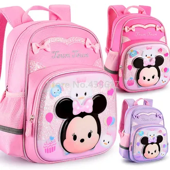 

New Cute Fashion 3D Tsum Tsum Minnie Girls Backpack School Bags for Children Kids Kindergarten Preschool School Bag