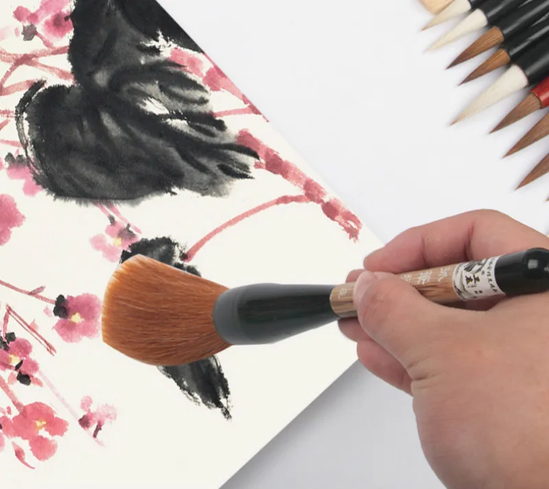 Роскошная мышь усов Lian набор кистей китайская Ручка-кисть для каллиграфии птица пейзаж Чернила Кисть для рисования китайская живопись принадлежности