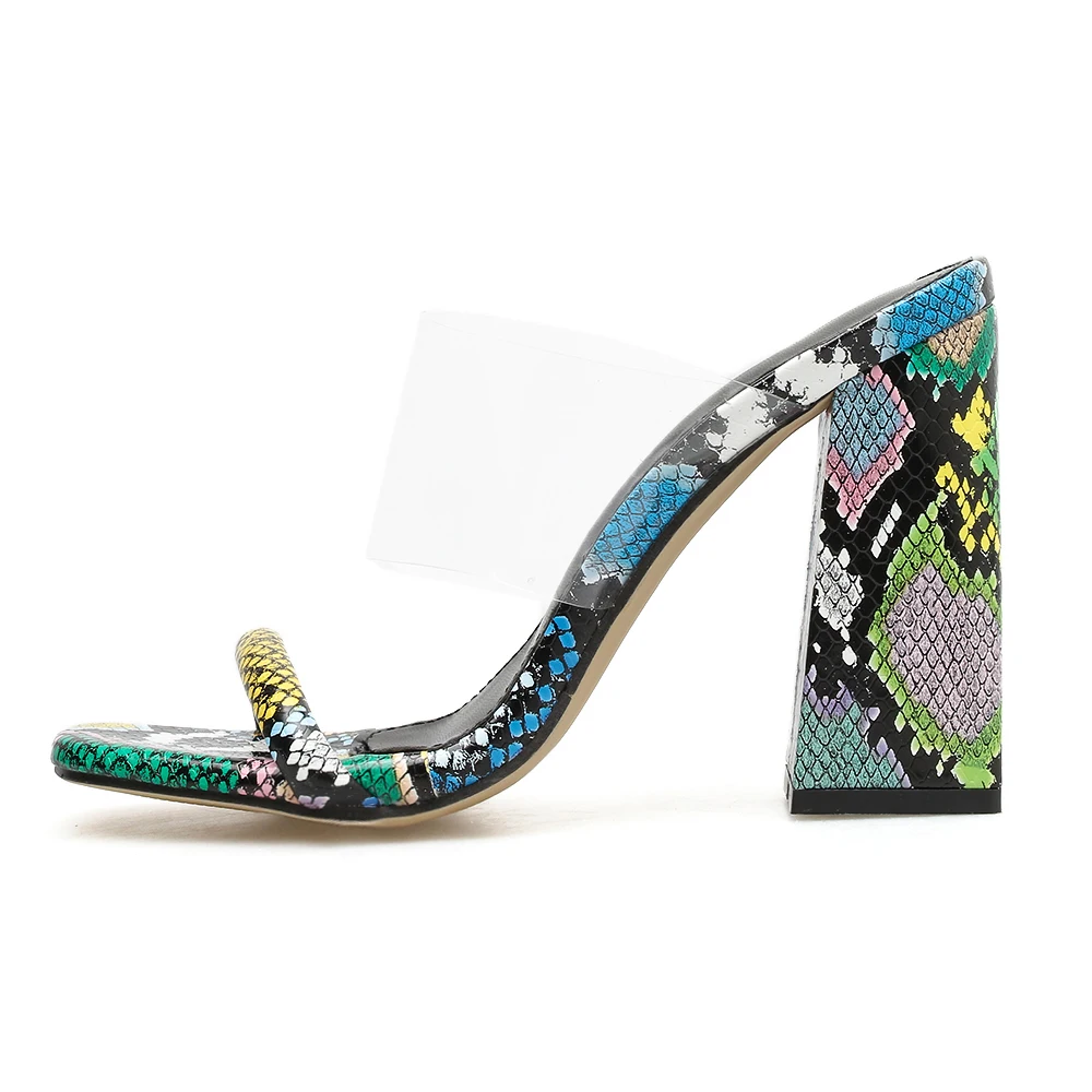 High Heel Slide Sandals 11