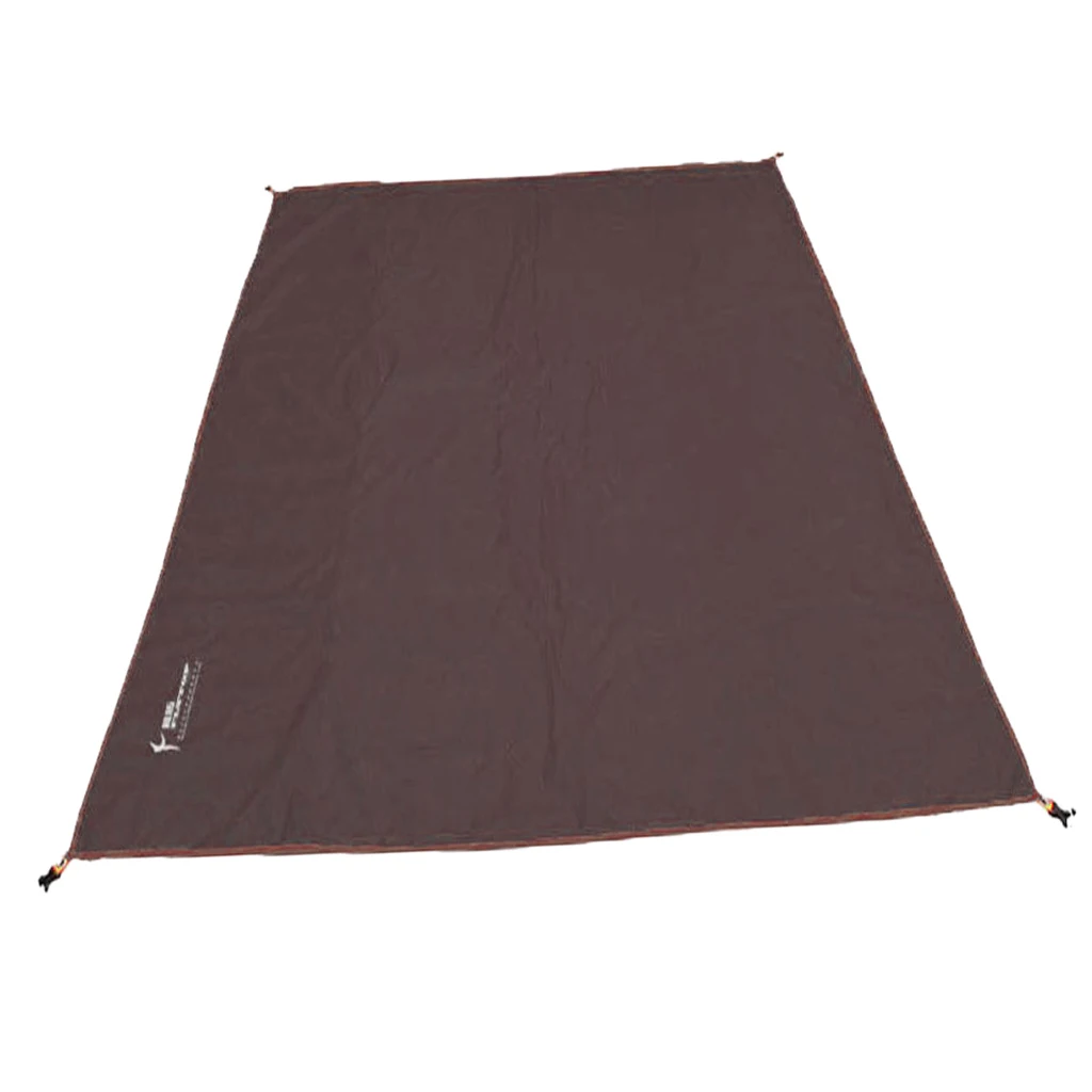 Водонепроницаемый палатка брезент след укрытие Кемпинг коврик для пикника на открытом воздухе Водонепроницаемый коврик для пикника с сумкой для хранения - Цвет: Coffee 190x205cm