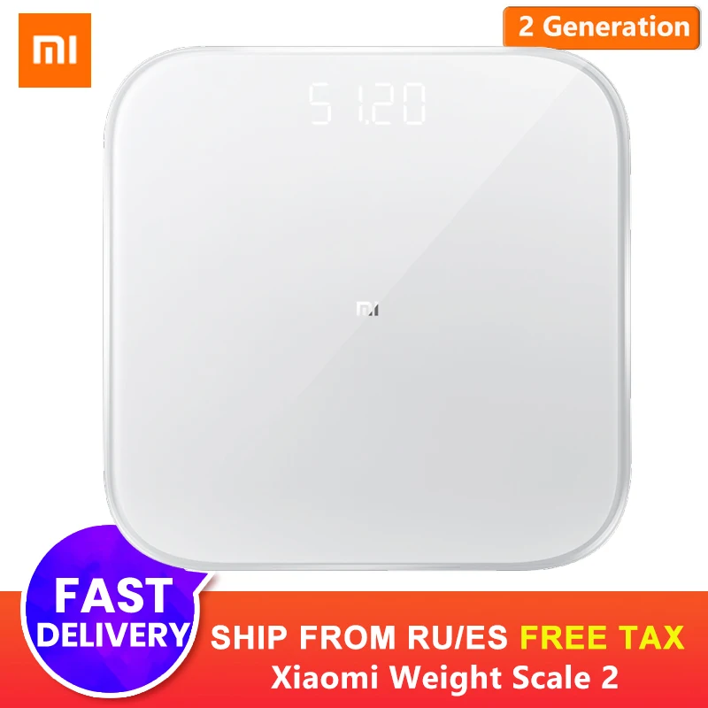 Оригинальные смарт весы Xiaomi Mi Smart Scale 2 умные для здоровья Bluetooth 5 0 цифровые с
