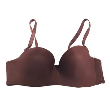 

1pcs Sexy Lingerie Thin Seamless Invisible Bra Women Convertible Pink Wirefree Underwear Padded Up Push Solid Smooth