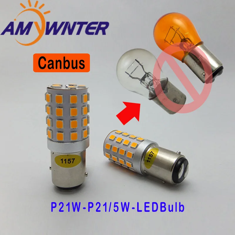 AMYWNTER 12V 1157 BAY15D P21/5W 1156 BA15S P21W Canbus LED PY21W 1056 BAU15S  õ   /ο/ȭƮ