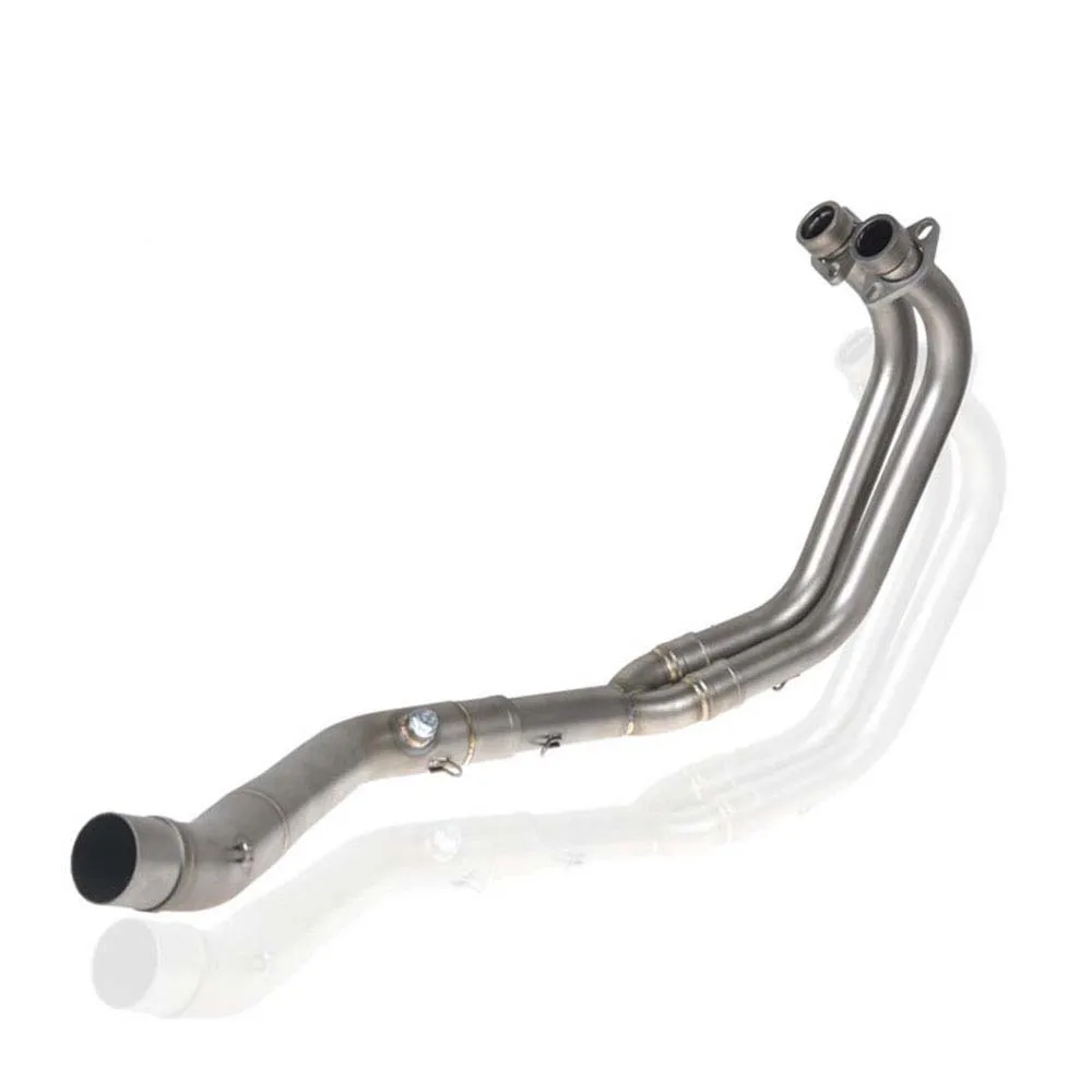 

TKOSM Motorcycle Large Displacement Motorcycle for YAMAHA R25 R30 R3 Stainless Steel Elbow Full Middle Pipe Slip on R25 2014-16