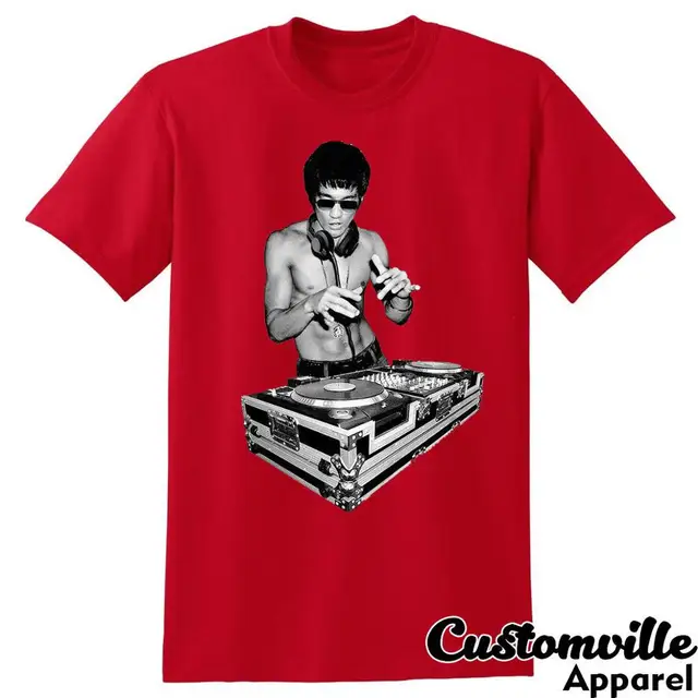 Bruce Lee Dj Shirt Tony Stark | Men Shirt Print Bruce Lee | Tony Stark Bruce  Lee Tee - T-shirts - Aliexpress