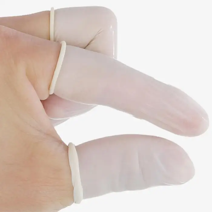 1 упаковка накладка на палец колпачок резиновый наперсток одноразовый противоскользящий для дизайна ногтей JS11