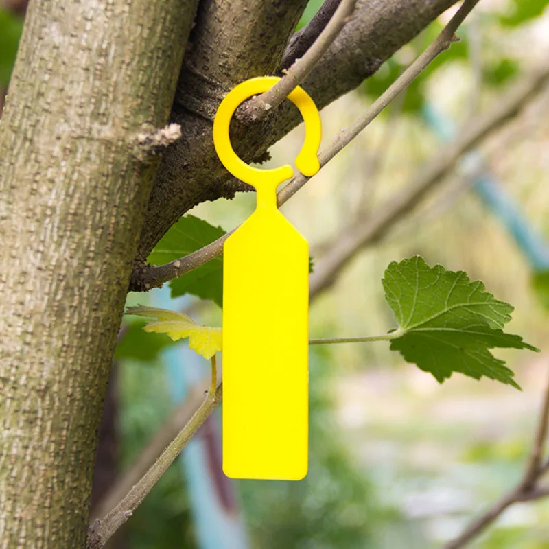 Thicken 10Pcs Gardening Label Plastic Wine Bottle Tags Reusable Portable Seedling labels Buckle