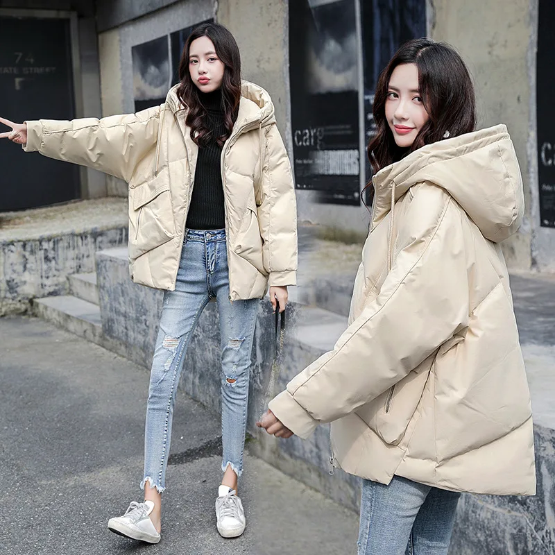 

[Coconut Vine According to] Short Cotton-padded Clothes Women's down Coat 2019 Autumn And Winter New Style Students Hooded down