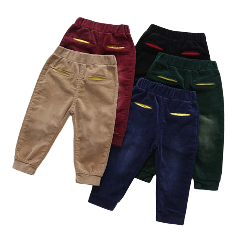 

2022 Children Pants Corduroy Kids Spring Autumn Clothes Girls Trousers for Baby Boys Pants Toddler Pants Boy Casual Pants2-6Y