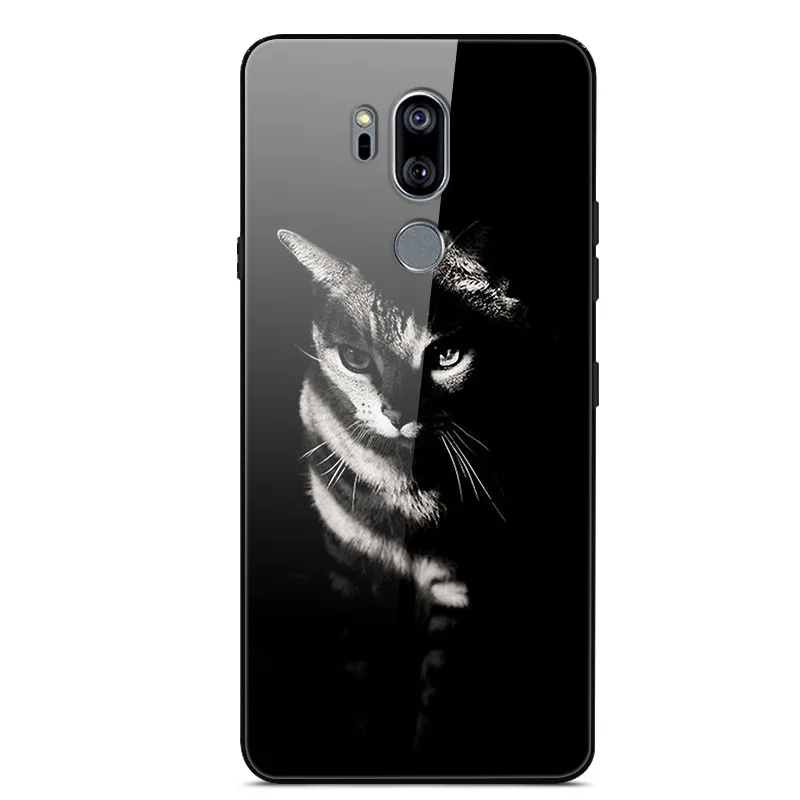 58 Для LG G7 чехол thinq закаленное стекло твердая задняя крышка для LG G7 LGG7 чехол G710 G 7 чехол для телефона для LG G7 Plus G7+ роскошный чехол - Цвет: 58