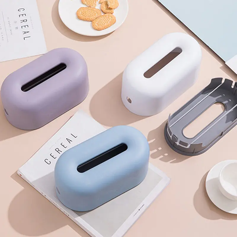 

Home Creative Function Plastic Tissue Box Toilet Seat Type Paper Canister Living Room Napkin Holder For Home Decorations U3