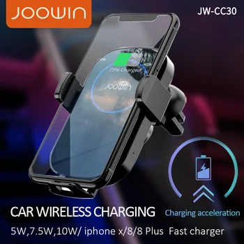 

Joowin Wireless Car Charger 5W/7.5W/10W Highspeed Charging Car Phone Holder Auto Lock For Samsung iPhone Car Charger Mount