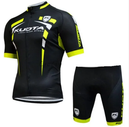 KUOTA Pro Team летние велосипедные Джерси набор одежда для велопрогулок, дышащая мужская рубашка с коротким рукавом велосипед нагрудник шорты 9D гелевый коврик - Цвет: 3