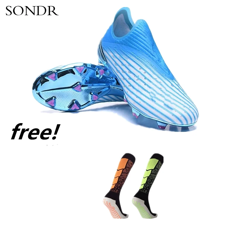 

High Top Football Boots Men Professional Athletic Trainers Sneakers Outdoor Soccer Shoes Boots Chuteira Futebol