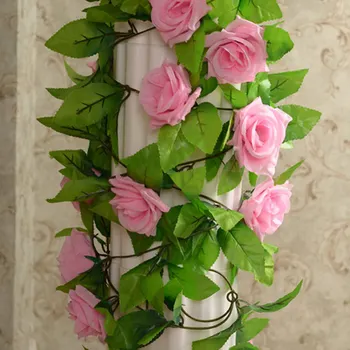 

Artificial Fake Silk Rose Flower Ivy Vine Hanging Garland Wedding Home Decor OCT998