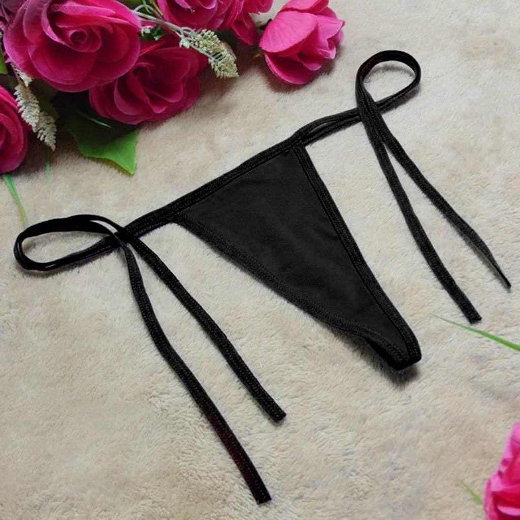 bikini Summer Hot swimwear women Brazilian Cheeky Bikini Bottom Side String Tie Thong Bathing Swimsuit swim panties 3 Colors