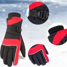 Лыжные перчатки мотоциклетные водонепроницаемые флисовые теплые перчатки Сноуборд снегоходные перчатки мужские и женские зимние перчатки мужские