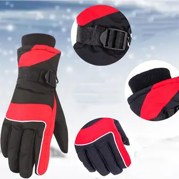 

Ski Gloves Motorcycle Waterproof Fleece Thermal Gloves Snowboard Snowmobile Gloves Men Women Winter Snow Gloves Male