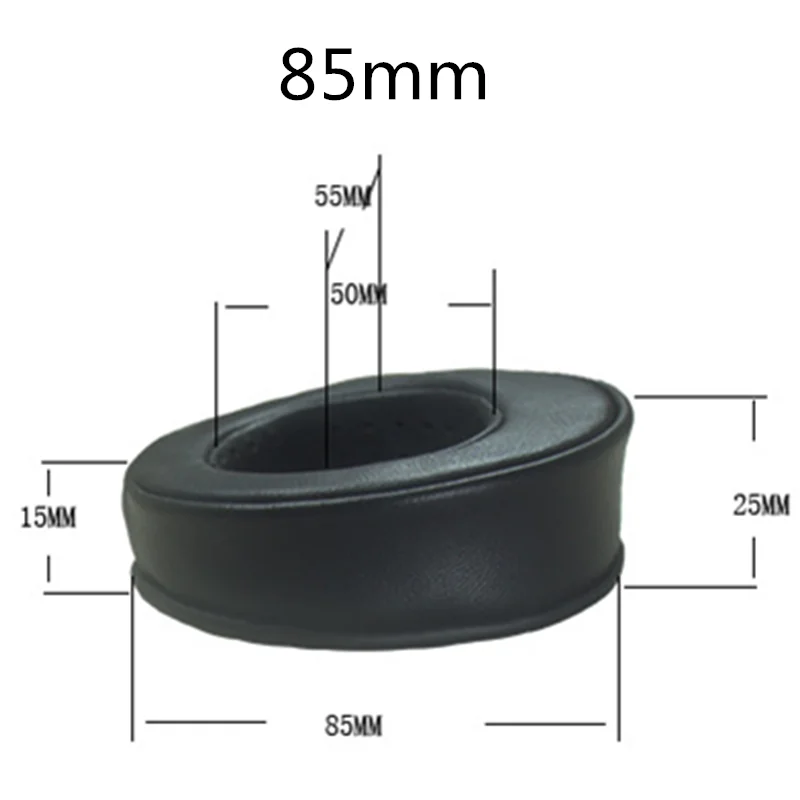 Earpad Redondo de Couro Perfurado Espuma Macia Earpad Redondo Heepskin Headphones 80 mm 85 mm 90 mm 95 mm 100 mm 105 mm 110 mm - Image 3
