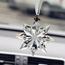 Автомобильная подвеска из снежинок, прозрачные стразы, красивые украшения
