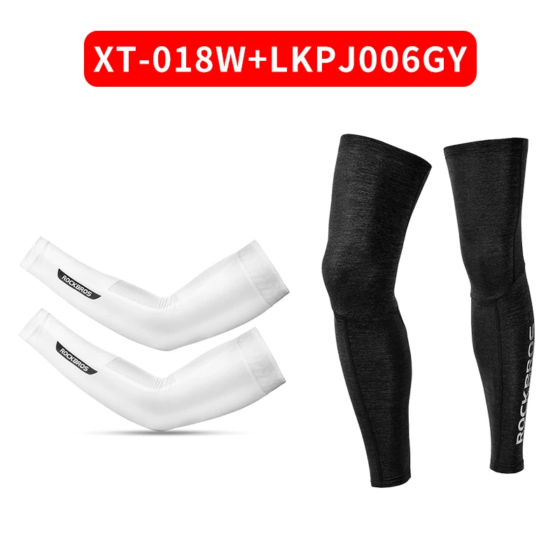 Set 9 ROCKBROS солнцезащитный крем с защитой от ультрафиолета, рукава для рук, ледяная шелковая ткань для велоспорта, баскетбола, волейбола, рукава для спорта, фитнеса, гетры для рук - Цвет: Set 9