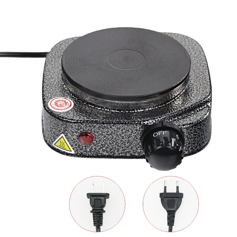 Electric Stove Countertop EU/US Plug w/ Handles 550W for Cooking Electric Hot Plates Countertop for Kitchen Camping RV