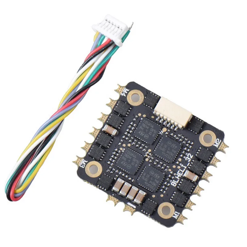 BL32-25A 25A 4 в 1 2-4S ESC BLHeli 32 бита поддержка Dshot1200/600/300/150 Oneshot125 Multishot PWM для FPV гоночного