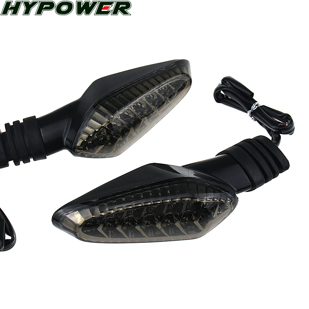 Светодиодный сигнальный светильник для DUCATI Monster 695 696 796 821 1100/S/EVO 1200 аксессуары для мотоциклов передний/задний индикатор - Цвет: Black