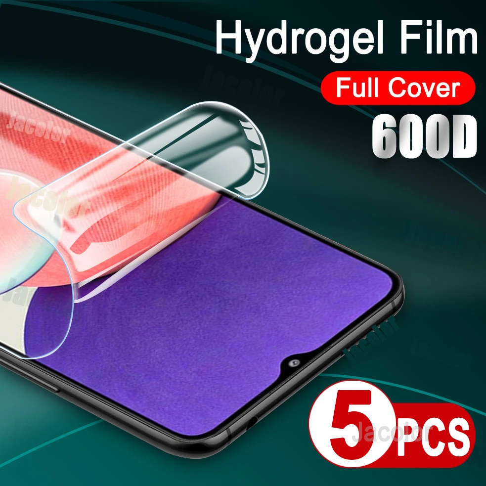 5PCS Protective Film For Samsung Galaxy A22 4G/5G Screen Protector Hydrogel Film On For