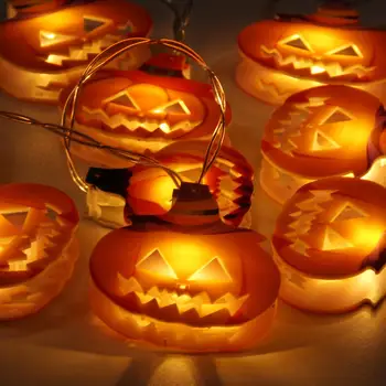 

1.5m Halloween Pumpkin Ghost Skull Pattern Led Light String Festival Bar Home Party Decor Halloween Ornament Party Decoration