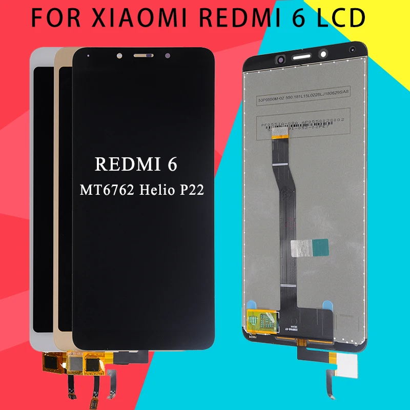 

Dinamico Promotion 5.45inch For Xiaomi Redmi 6A Display Touch Screen Digitizer Assembly For Redmi 6 Lcd Panel Free Shipping