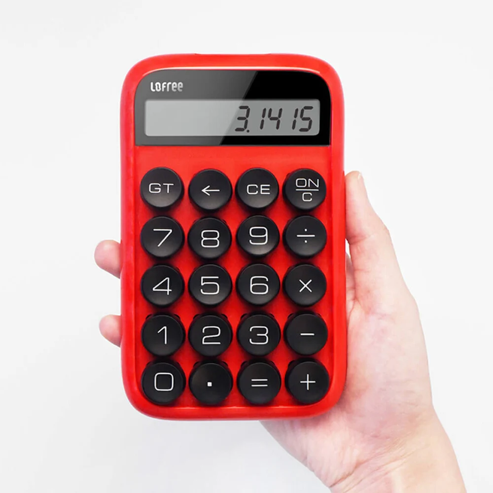 3 Colors Xiaomi Youpin Lofree Calculator Vintage Decompressed Detachable Keycap Intelligent Shutdown Student Office Calculation