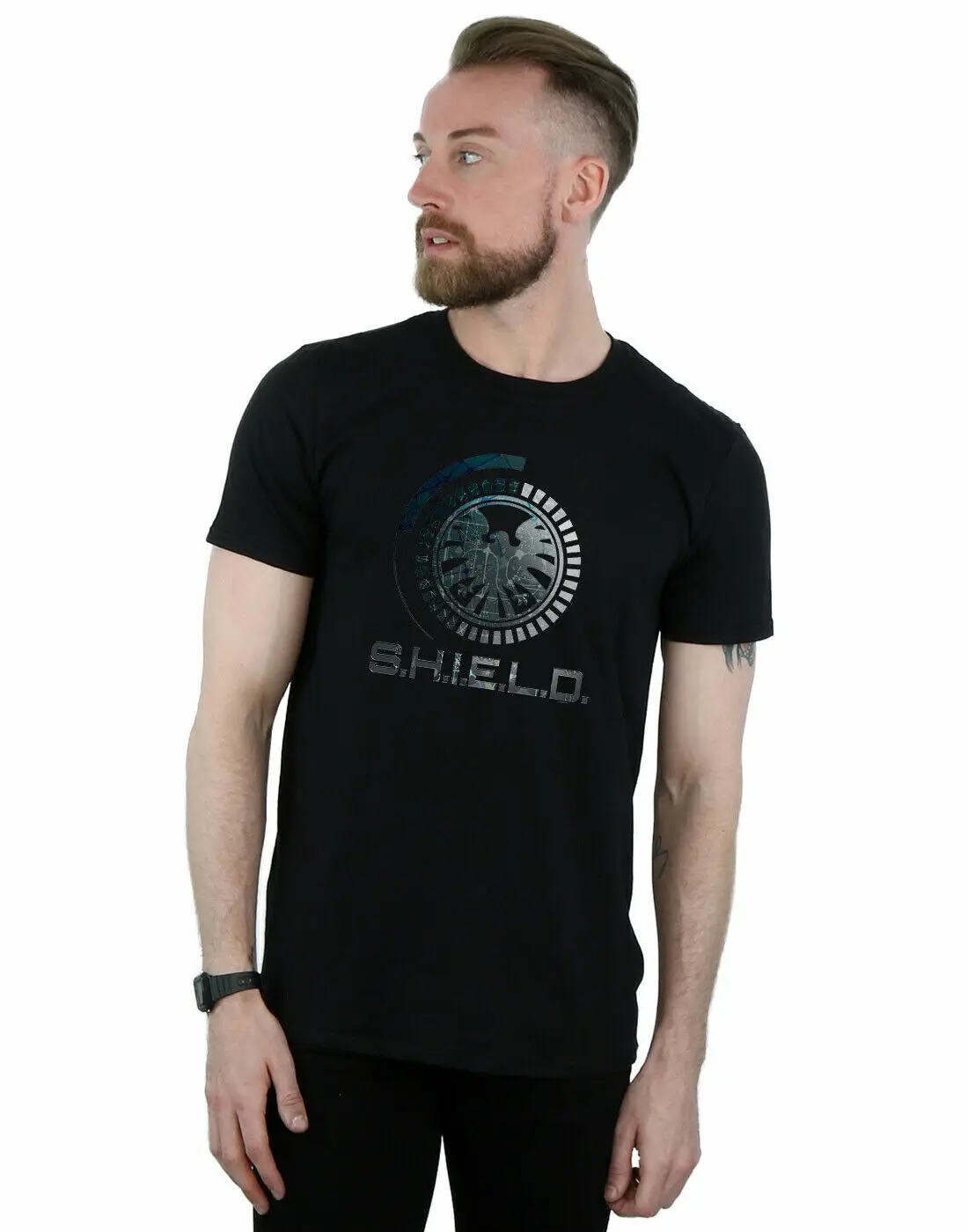 Mens Agents Of SHIELD Circuits T-Shirt | Мужская одежда