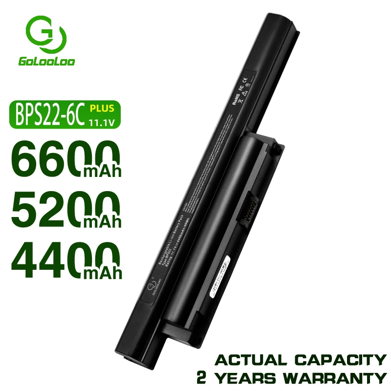 Аккумулятор Golooloo BPS22 для ноутбука 6 ячеек VGP-BPS22 VGP-BPL22 VGP-BPS22A батарея SONY VAIO E |