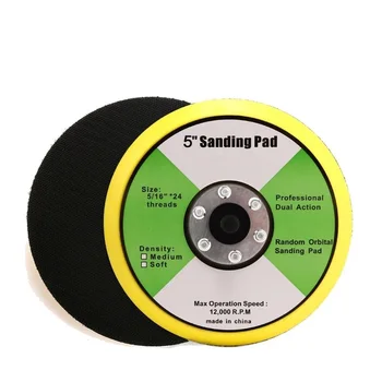 

5 Inch Backing Pad Car Polisher Bonnet Sander Paper Disc Polishing Machine Tool Hook Backing Plate for Sanders or Polishers